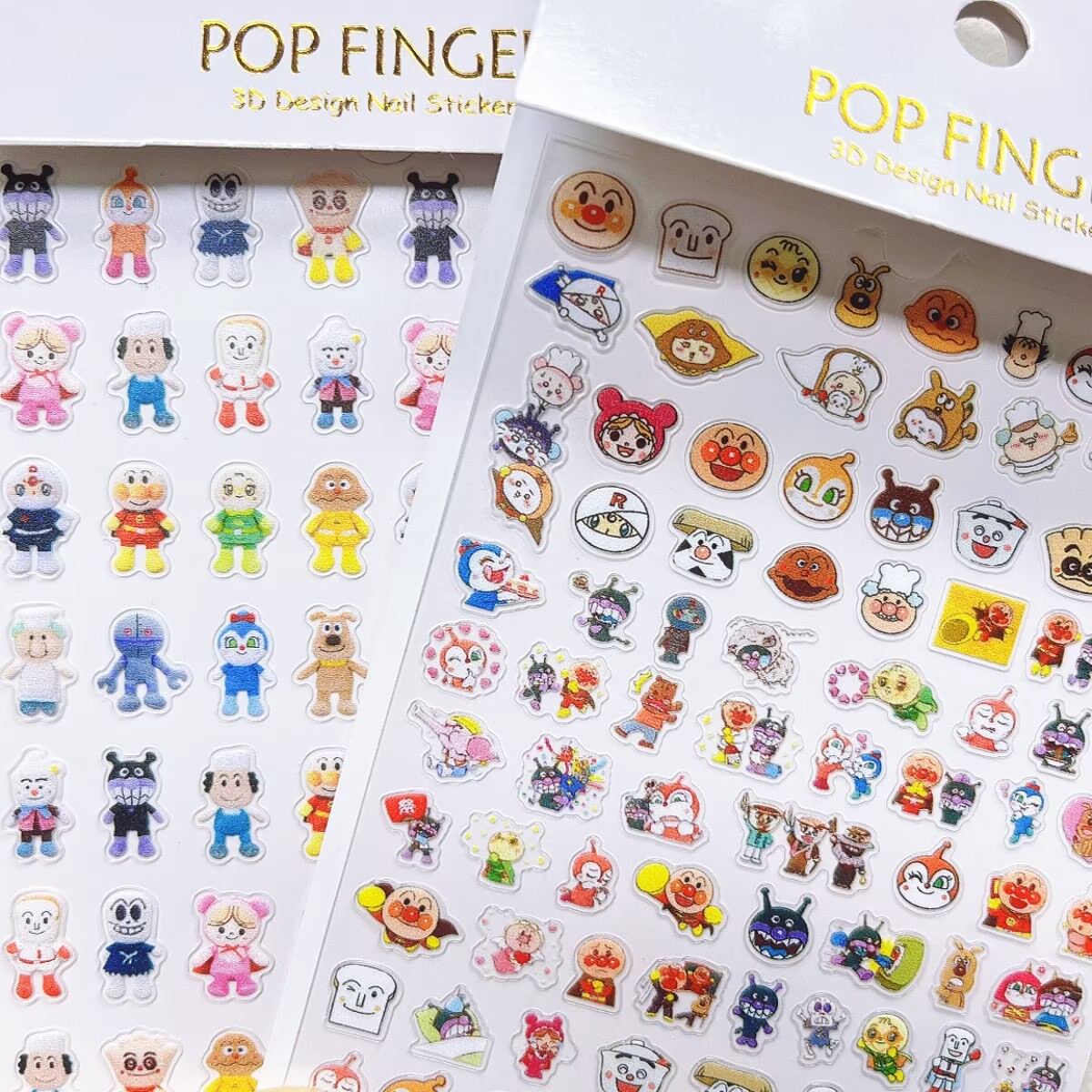 Anime Merchandise Nepal - 5/10pcs Cartoon Anime Anpanman Nail Art