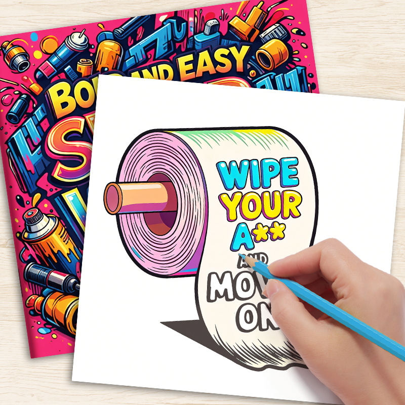 Adult Coloring Book with Witty - Art Book Illustration recension och pris