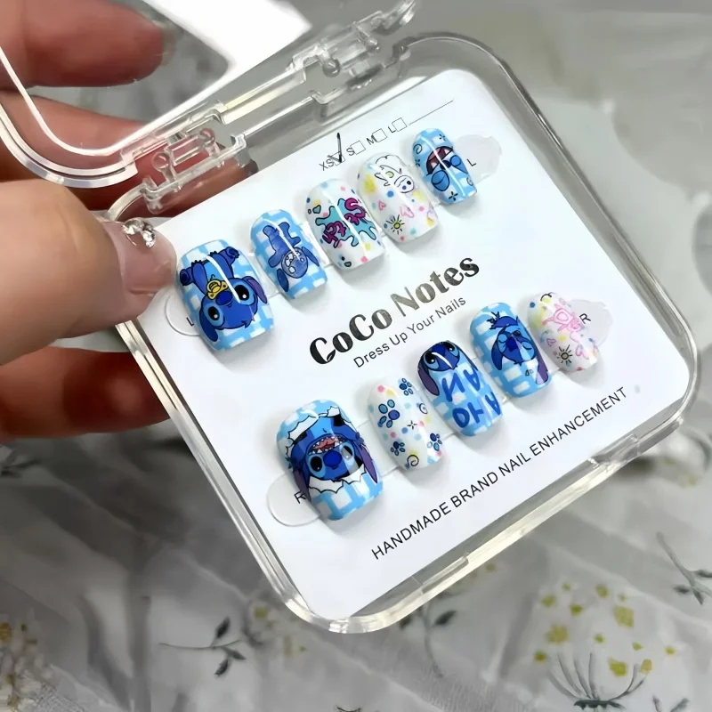 Disney Stitch Fake Nails Cute  - Anime Merchandise Nepal recension och pris