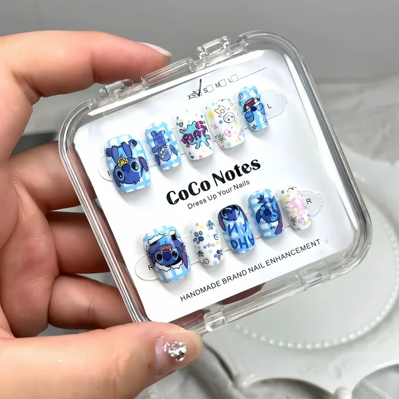Disney Stitch Fake Nails Cute  - Anime Merchandise Nepal recension och pris