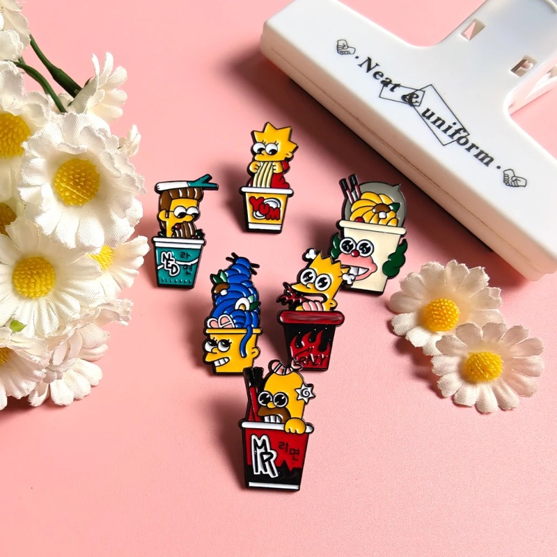 6pcs Set The Simpsons Cute fun - Enamel Pin Set recension och pris