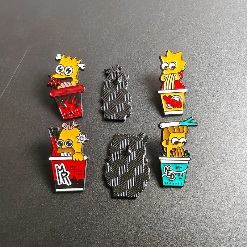 6pcs Set The Simpsons Cute fun - Enamel Pin Set recension och pris