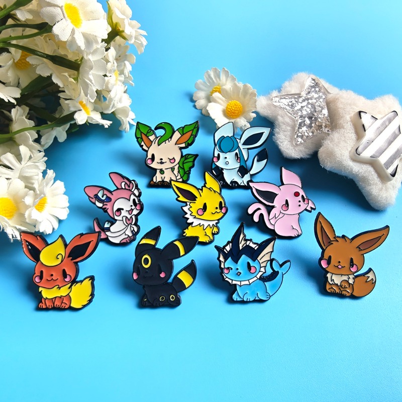 Hot 9 Pcs Anime Elf Brooch Set - Enamel Pin Set recension och pris