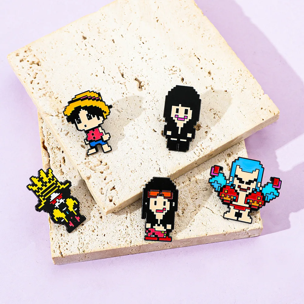 5 Pcs Creativity Pixel Style B - Enamel Pin Set recension och pris