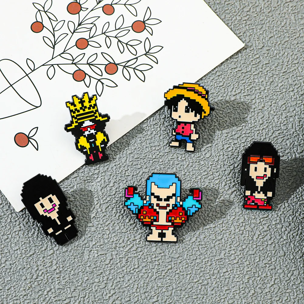 5 Pcs Creativity Pixel Style B - Enamel Pin Set recension och pris