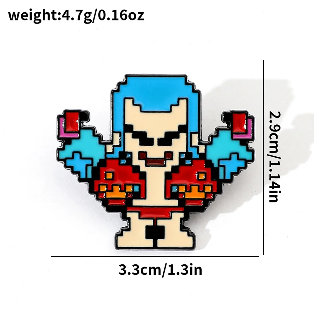 5 Pcs Creativity Pixel Style B - Enamel Pin Set recension och pris