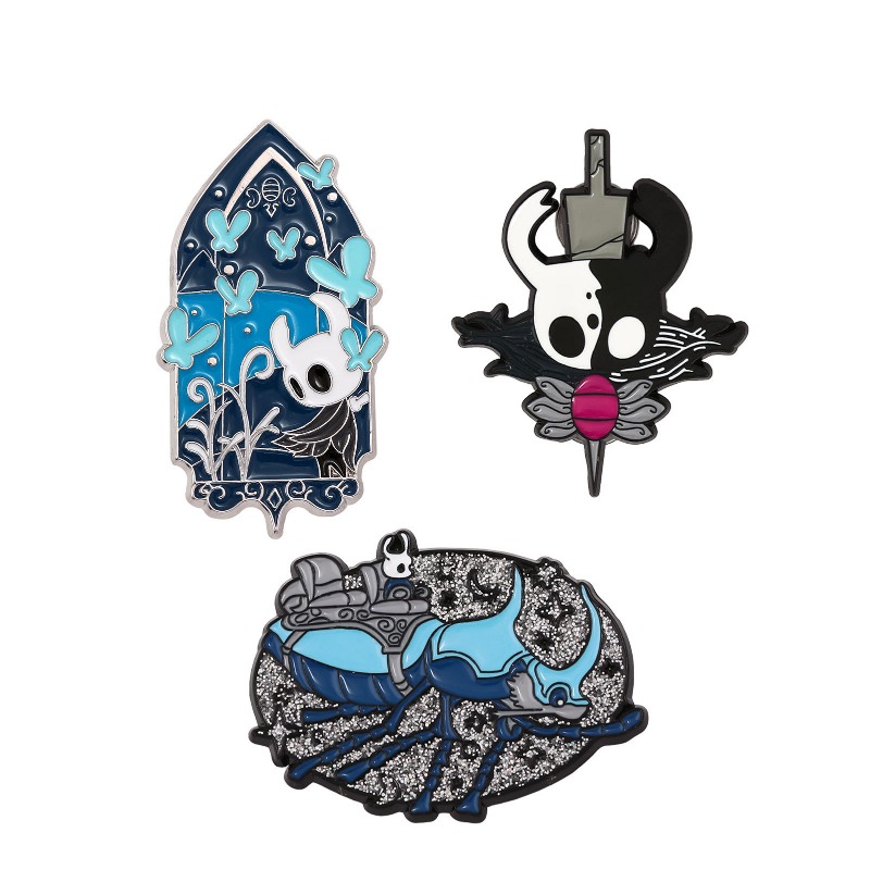 Hollow Knight Alloy Drip Oil E - Enamel Pin Set recension och pris